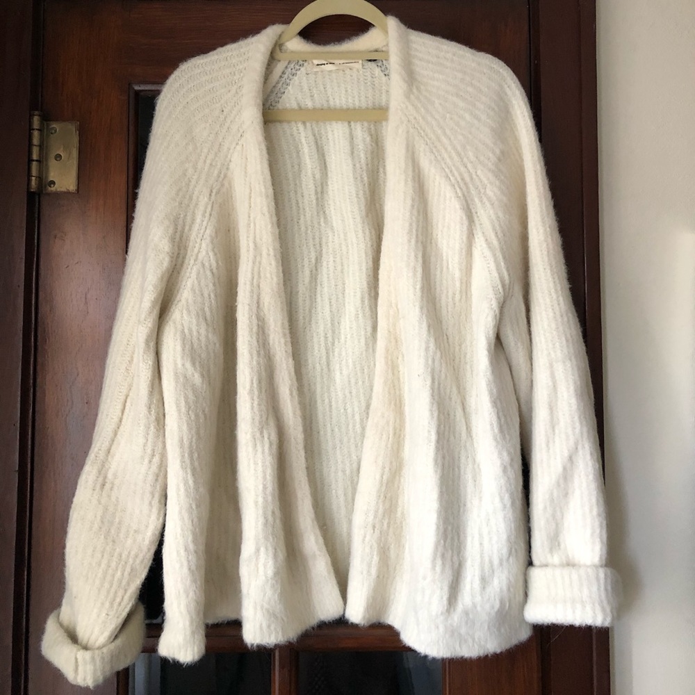 Anthropologie Angora wool blend sweatet/cardigan